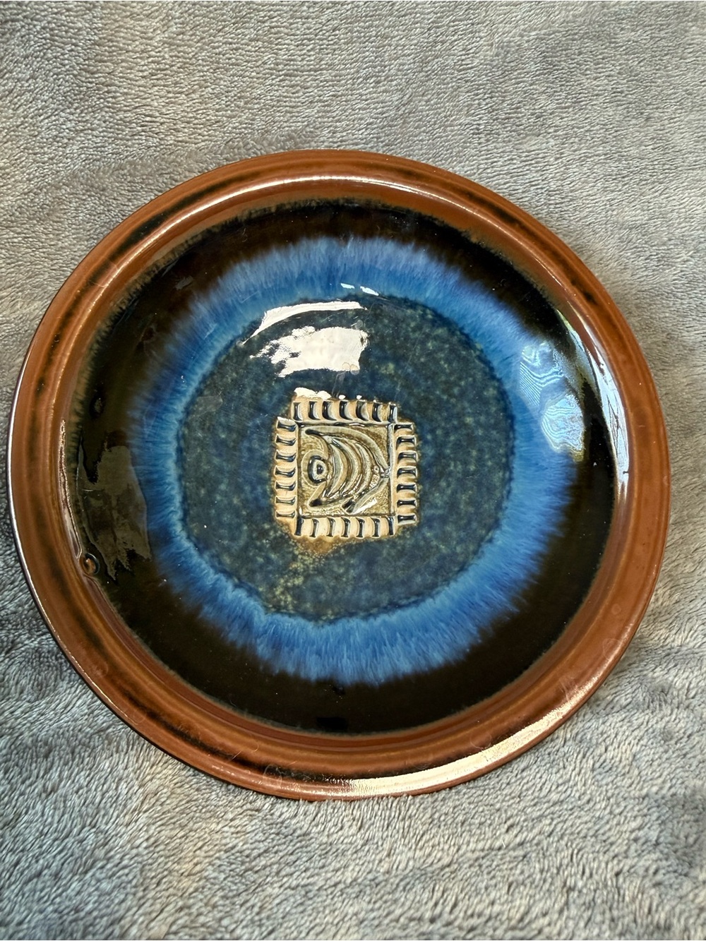 Handcrafted Hand Thrown Ceramic Garlic And Ginger Grater Plate 6"